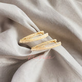 Aretes en baño de oro 18k