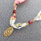 Collar acero en baño de oro 18 k