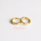 Aretes en baño de oro 18k