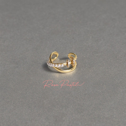 Arete en baño de oro 18K