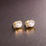 Aretes en baño de oro 18k