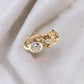 Arete en baño de oro 18k