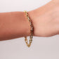 Pulsera  en baño de oro 18k