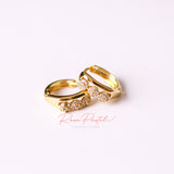 Arete en baño de oro 18k