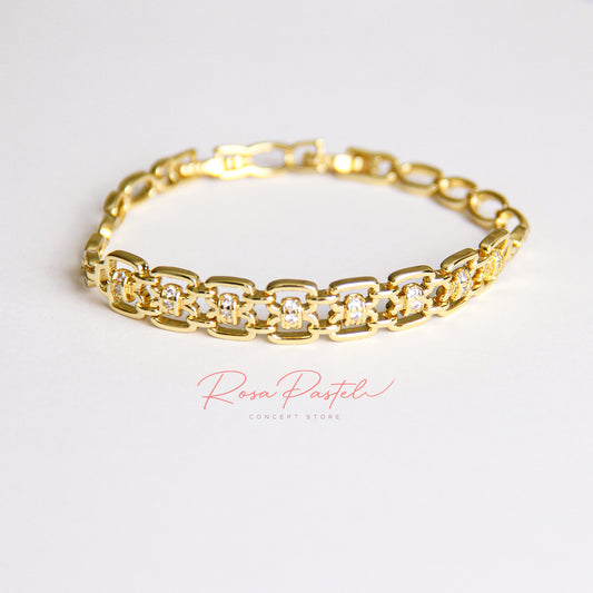 Pulsera baño de oro 18k