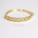 Pulsera baño de oro 18k