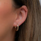 Aretes en baño de oro 18k