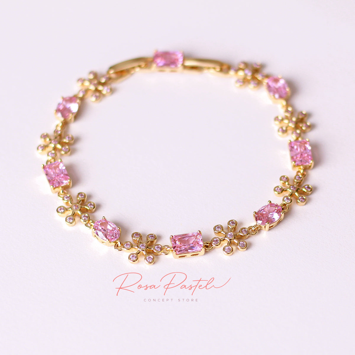 Pulsera  en baño de oro 18k