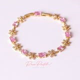 Pulsera  en baño de oro 18k