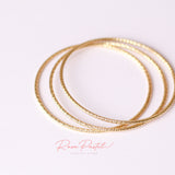 Pulsera  en baño de oro 18k