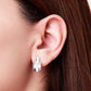 Arete en baño de Rodio