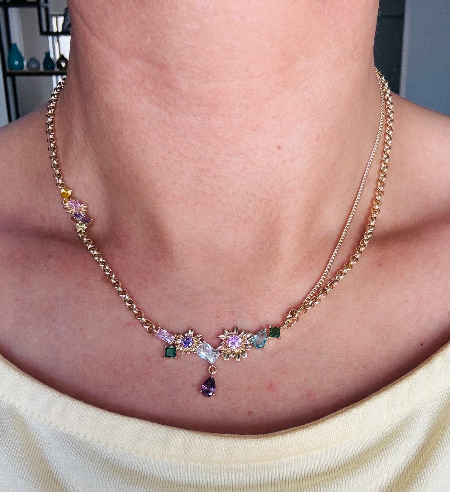 Collar baño de oro 18k