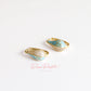Aretes en baño de oro 18k