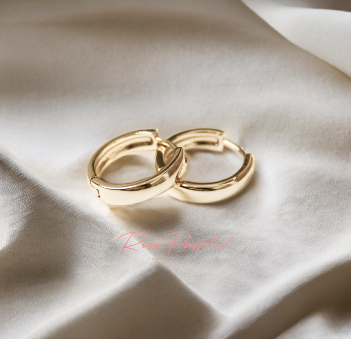 Arete en baño de oro 18k