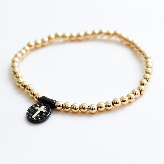 Pulsera baño de oro 18k