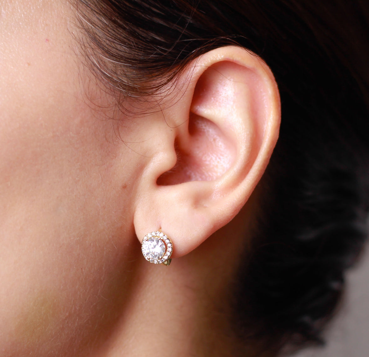 Arete en baño de oro 18k