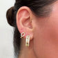 Aretes en baño de oro 18k