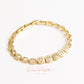 Pulsera en baño de oro 18k