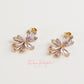 Aretes en baño de oro 18k