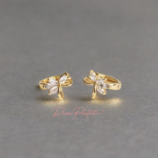 Arete en baño de oro 18K
