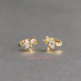 Arete en baño de oro 18K