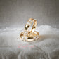 Arete en baño de oro 18k