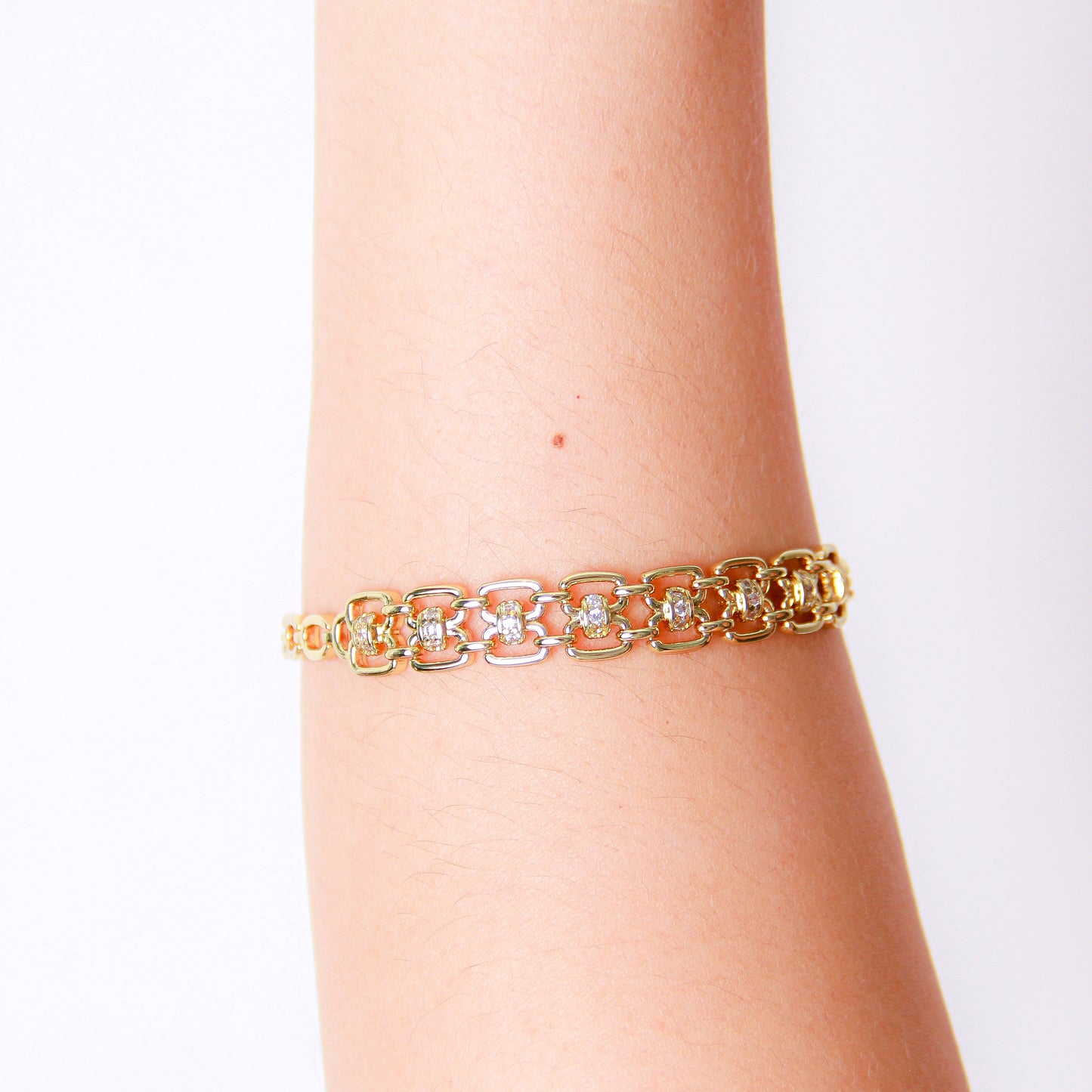 Pulsera baño de oro 18k