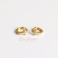 Aretes MINI en baño de oro 18k