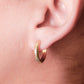Aretes en baño de oro 18k