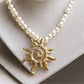 Collar acero en baño de oro 18 k