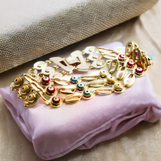 Pulsera en baño de oro 18k