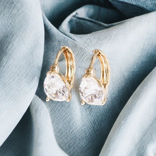 Aretes en baño de oro 18K