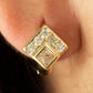 Arete en baño de oro 18k