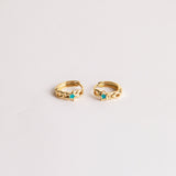 Arete en baño de oro 18K