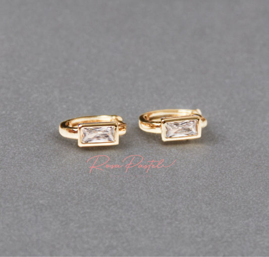 Arete en baño de oro 18k