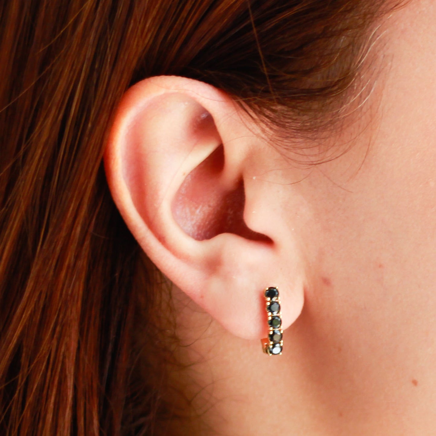 Arete en baño de oro 18k