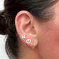 Aretes en baño de oro 18k