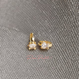 Arete en baño de oro 18K