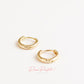 Aretes en baño de oro 18k