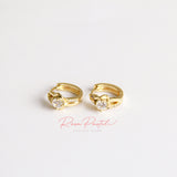 Aretes en baño de oro 18k