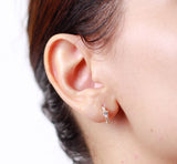 Aretes en baño de oro 28k