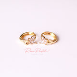 Arete en baño de oro 18k