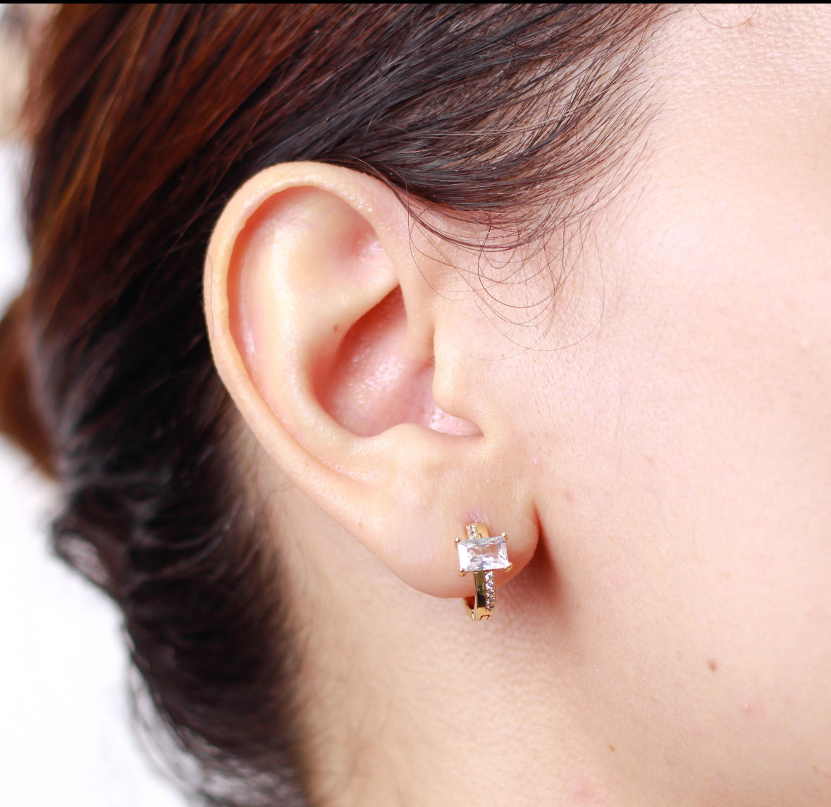 Arete en baño de oro 18k