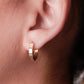 Aretes en baño de oro 18k