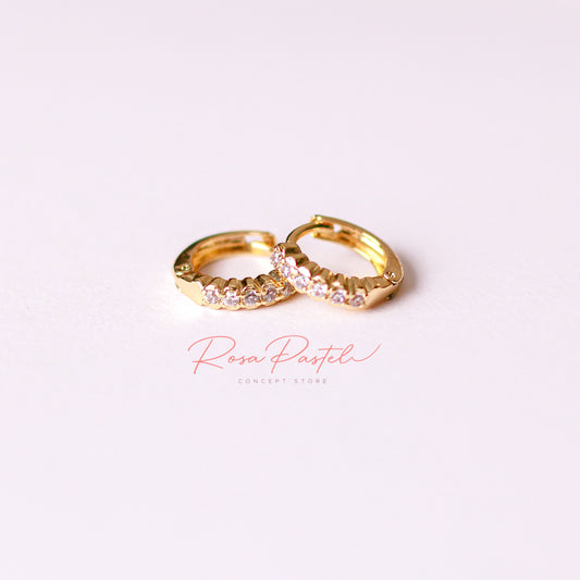 Arete en baño de oro 18k