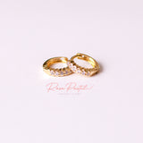 Arete en baño de oro 18k