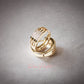 Arete en baño de oro 18k