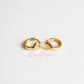 Aretes en baño de oro 18k
