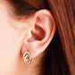 Arete en baño de oro 18k