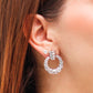 Arete en baño de Rodio
